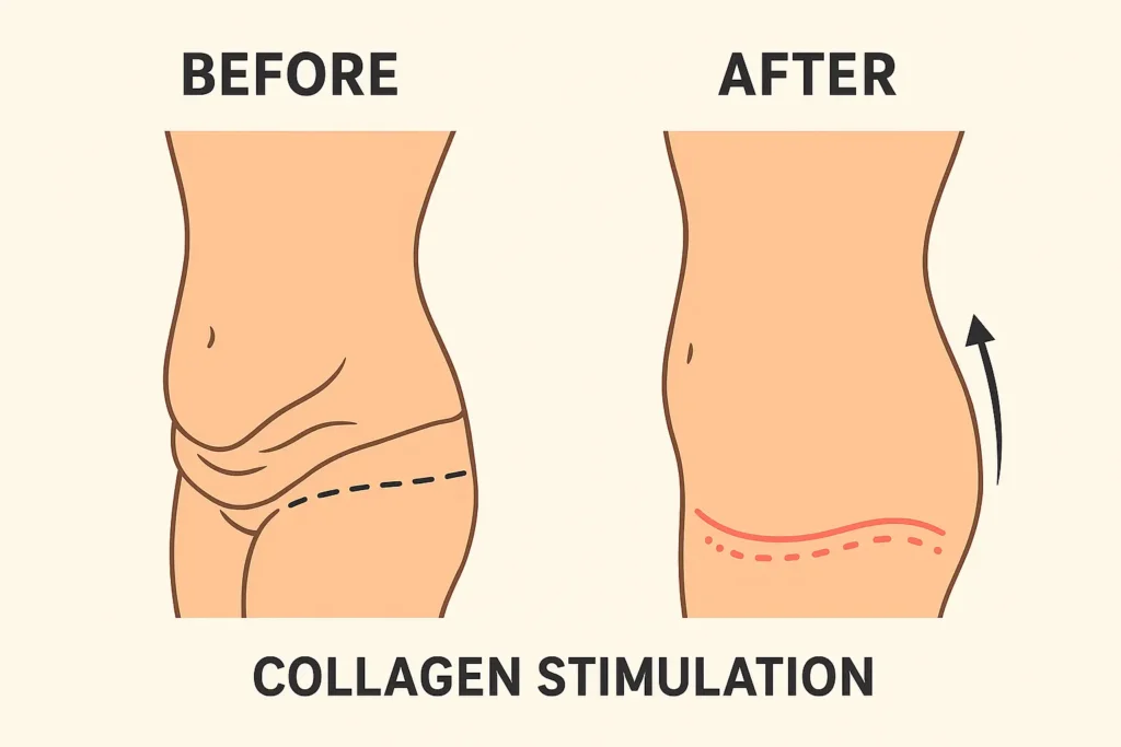 Before and after results for sagging skin after weight loss injections Bristol