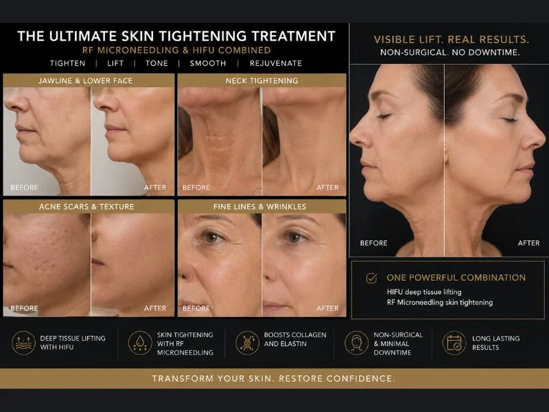 Results of combined treatment for the ultimate skin tightening treatment Bristol 